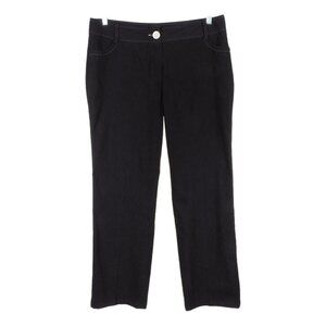 Chapter One Pants Womens Size 16 Black Straight Leg Stretchy NWOT